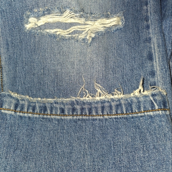 Sneak Peek Vintage Denim 90's Distressed Wide Leg High Rise- Size 25- NWT 💙 - Picture 6 of 6